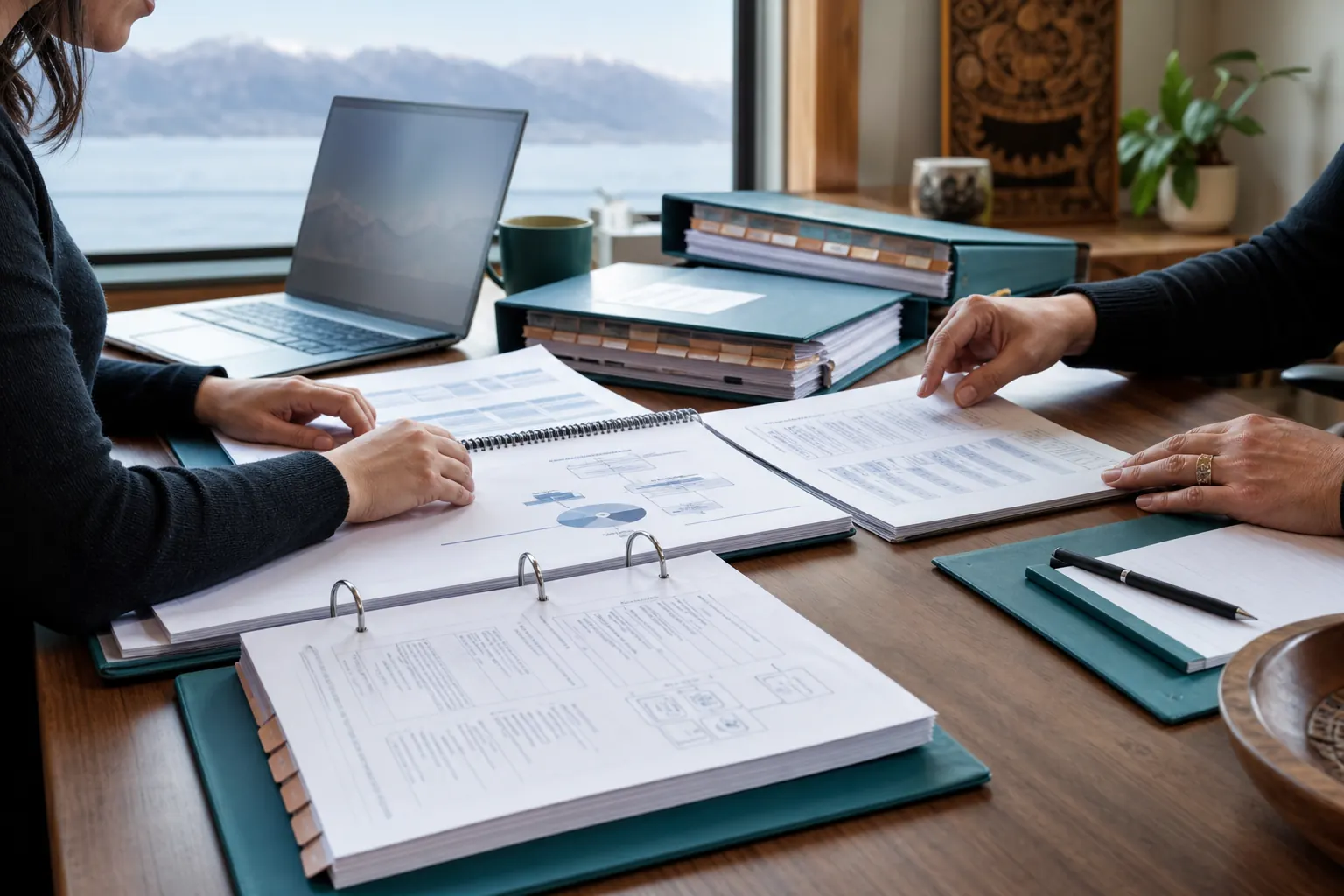 Organized policies, forms, and documents prepared for implementation